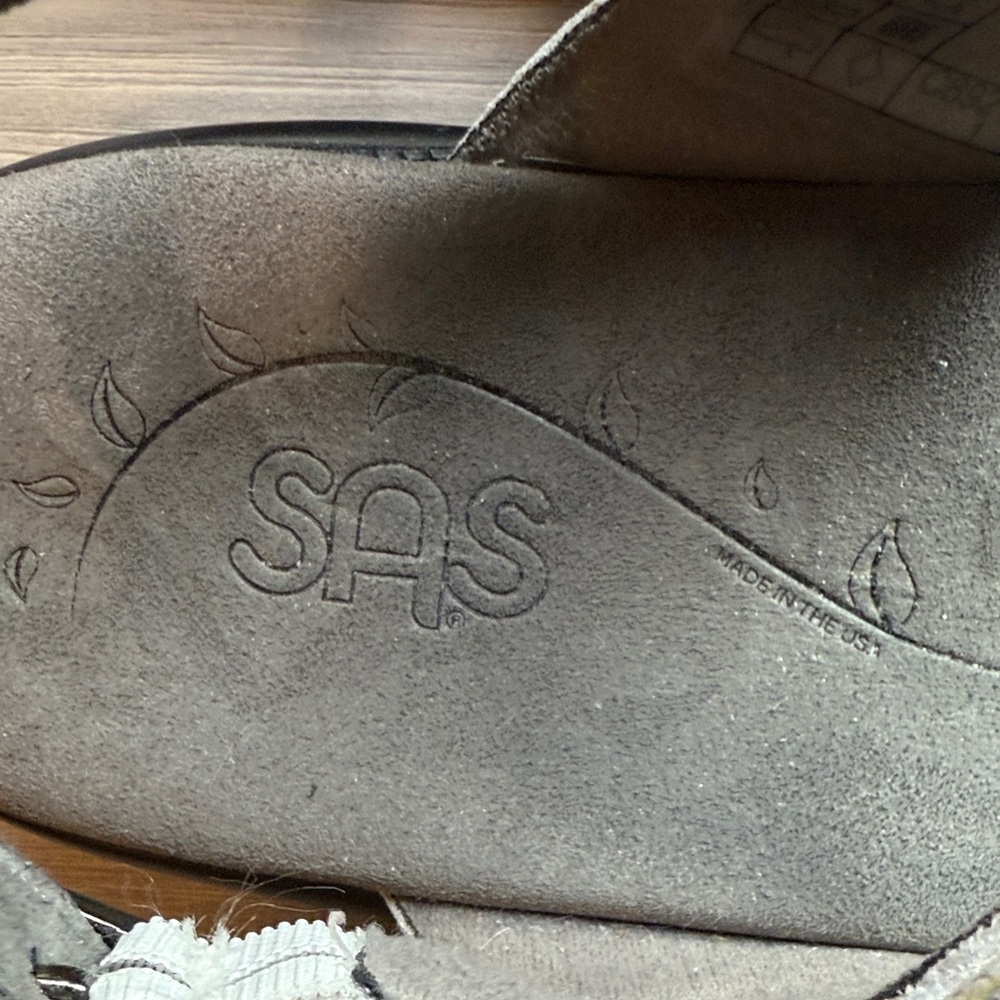 SAS Women's Nudu White Comfort Strap Sandals Size 7 - Picture 4 of 7